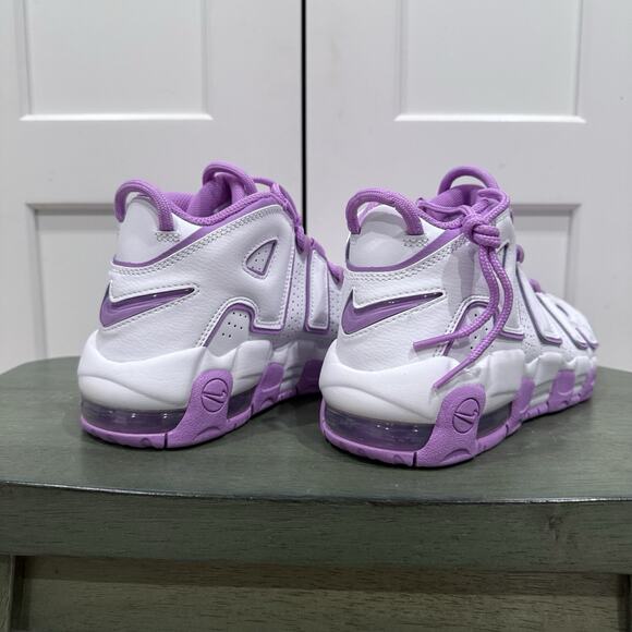 New Nike Air More Uptempo Grade School Purple Size 4.5Y FN6976 100 - Picture 4 of 5